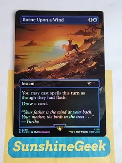 Borne Upon a Wind (Rainbow Foil) Secret Lair Drop Foil - Image 1