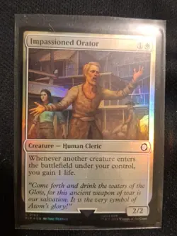 Impassioned Orator Foil Universes Beyond: Fallout Magic Gathering MTG PIP - Image 1