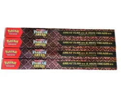 4 X Pokemon TCG Paldean Fates Great Tusk Iron Treads Ex Premium Collection LOT - Image 4