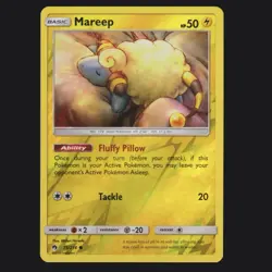 Mareep 75/214 Sun & Moon Lost Thunder Reverse Holo Pokemon TCG NM ⚡ - Image 1