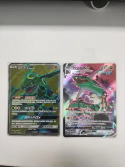 Pokemon TCG S-Chinese 2 Card Rayquaza-GX Rayquaza-VMAX Holo SSR/CSR Sun & Moon - Image 4