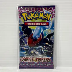 Black And White Dark Explorers Darkrai Sealed Pokemon Card Booster Pack - Image 1