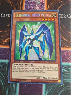 Yu-Gi-Oh! Elemental HERO Prisma SGX4-ENE03 Secret Rare 1st Edition Near Mint - Image 1