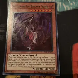 YuGiOh DESTRUDO THE LOST DRAGON'S FRISSON Super Rare OP07-EN007 - Image 2
