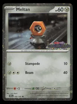 Meltan (Stellar Crown Stamped) Common Miscellaneous Cards & Products 102/142 NM - Image 1