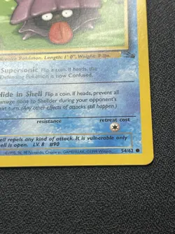 Pokemon Shellder 1st Edition 54/62 Fossil Common Card LP (#2) - Image 5
