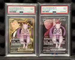 Pokemon Rocket’s Mewtwo Cards From Destined Rivals Set - #213 and #240 - Image 1