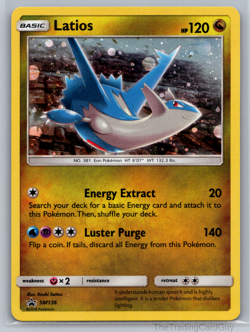 Pokemon Card TCG Latios SM136 Black Star Promo Cosmos Holo 2018 NM - Image 1