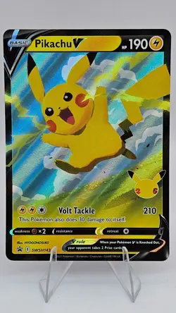 Pikachu V - SWSH143 - SWSH: Sword & Shield Promo Cards (SWSD) - Image 1