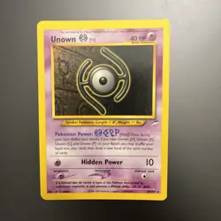 Pokemon TCG Unown [H] 28/105 Neo Destiny Regular Rare NM/LP+ Card Great Gift - Image 1