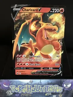 Pokemon Card Charizard V 018/159 Crown Zenith Half Art Ultra Rare Near Mint - Image 1