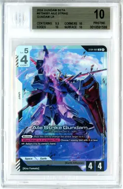 BGS Pristine 10 Gundam Card Card Aile Strike Gundam ST04-001 LR Gundam Beta 2024 - Image 1