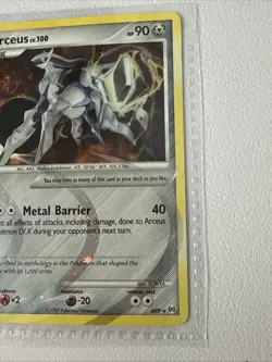 Arceus Lv. 100 AR9 Metal Holo Rare Pokemon Card platinum - Image 3