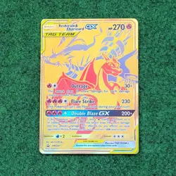 Pokemon Reshiram & Charizard GX SM247 Sun & Moon Tag Team Promo Card - Image 1