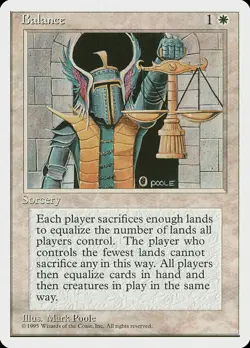 Balance 4th edition MtG LP to NM 1995 - Image 1