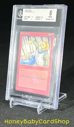 MTG Limited Edition Alpha 1993 Stone Rain BGS 8.0 NM/MT Old School 93/94 - Image 3