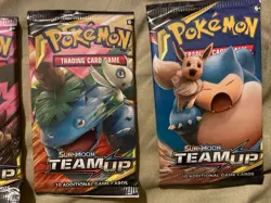 Pokemon: Sun & Moon - Team Up Booster Packs ART SET -4 Packs, 10 Cards Each Pack - Image 4