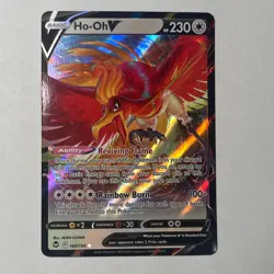 Pokemon TCG Ho-Oh V Silver Tempest 140/195 Holo Ultra Rare Near Mint - Image 1