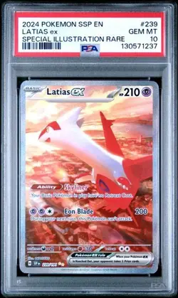 Pokemon TCG Latias ex 239/191 SIR Surging Sparks GEM MINT PSA 10 - Image 1