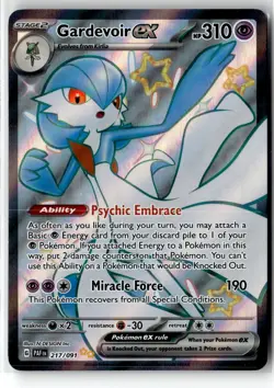 Gardevoir ex ⭐ 217/091 Shiny Ultra Rare Holo Paldean Fates 2024 Pokemon NM/LP - Image 1