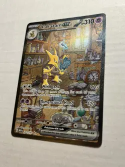 Pokemon TCG Alakazam ex 201/165 Scarlet & Violet Illustration Rare Holo - Image 2