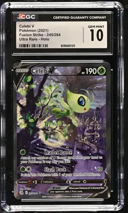 CELEBI V Fusion Strike Holo Rare #245 CGC 10 Pokemon [Nostalgium] - Image 1