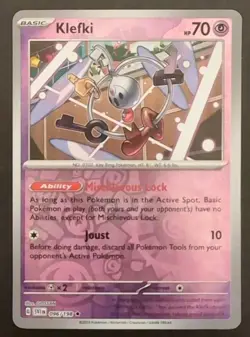 Klefki 096/198 Pokemon TCG Sv01: Scarlet & Violet Base Set Reverse Holo Rare - Image 1