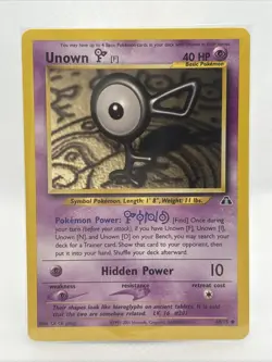Unown F 48/75 Neo Discovery Pokemon TCG NM Condition Non-Holo - Image 1
