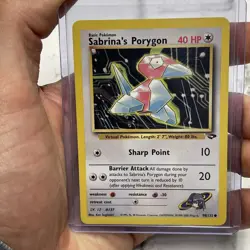 Sabrina's Porygon 98/132 Unlimited Pokemon Gym Challenge LP+ Vintage Nintendo - Image 1