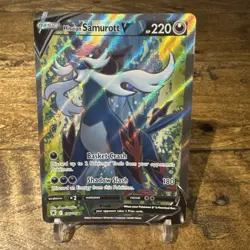 Pokemon - Hisuian Samurott V (Full Art) - 176/189 - SWSH10: Astral Radiance NM - Image 1