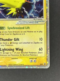 Pokemon Zapdos ex - 033 (EX Collector's Window Tins) Holo Promo - HP - Image 5