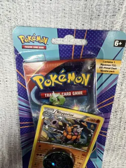 X & Y - Primal Clash Check Lane Booster Rare Rhyperior And Coin Pokemon Pack - Image 5