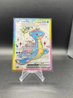 Pokemon TCG Lapras ex 158/142 Sv07: Stellar Crown Holo - Image 1