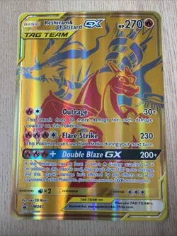 Pokemon TCG - Oversized Jumbo - Reshiram & Charizard GX Tag Team SM247 Promo - Image 1