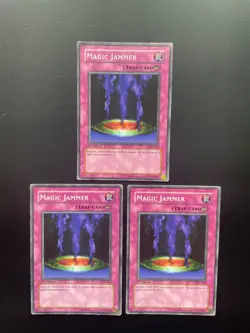 Yugioh Magic Jammer SYE-043 Common 1st Edition Damaged X3 - Image 1