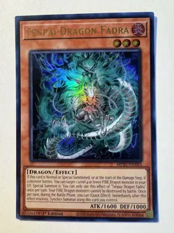 x1 Tenpai Dragon Fadra - MP25-EN183 - Ultra Rare - 1st Edition Yu-Gi-Oh! M/NM - Image 1