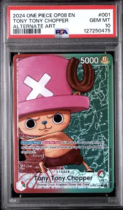 One Piece Two Legends Tony Chopper Leader #OP08-001 English Alt Art PSA 10 Card - Image 1