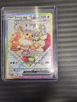 Pokemon TCG Eevee EX 174 Prismatic Evolutions Black Star Promo Card - Image 1
