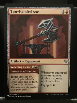 Two-Handed Axe Baldur's Gate Regular NM The List Mystery MTG Magic Card - Image 1