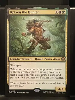 Kraven the Hunter #133 NM/M MTG Spiderman Magic Card - Image 1