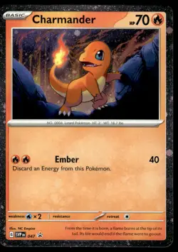 Pokemon TCG SV: Scarlet & Violet Promo Cards #047 Charmander NM - Image 1