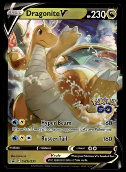 Pokemon TCG SWSH: Sword & Shield Promo Cards #SWSH235 Dragonite V NM - Image 1