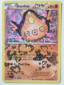HOLO Stunfisk RC12/RC25 VLP Legendary Treasures Pokemon Card Akira Komayama Art - Image 1