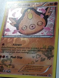 HOLO Stunfisk RC12/RC25 VLP Legendary Treasures Pokemon Card Akira Komayama Art - Image 2