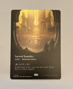 Sacred Foundry Borderless Foil Card #0282 MTG - Image 1