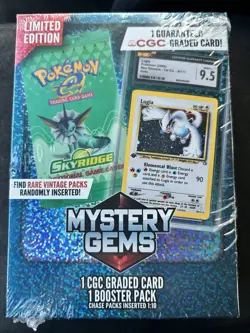Rare Mystery Gem Pokemon Card 1 CGC Graded Card And 1 Random Booster Pack - Image 1