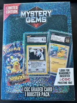 Rare Mystery Gem Pokemon Card 1 CGC Graded Card And 1 Random Booster Pack - Image 2