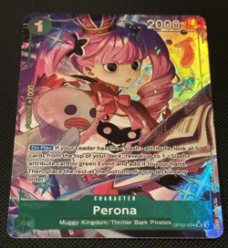 OP12-034 Perona : Super Rare Alternative Art English One Piece TCG Card : OP12: - Image 1