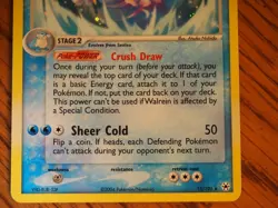 Pokemon 2004 Pokemon Ex Hidden Legends Walrein holo card, mint condition - Image 3