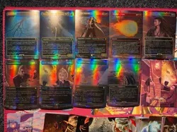 Final Fantasy X Magic The Gathering Foil Cards Lot And Art Card Lot Scene Boxes. - Image 2